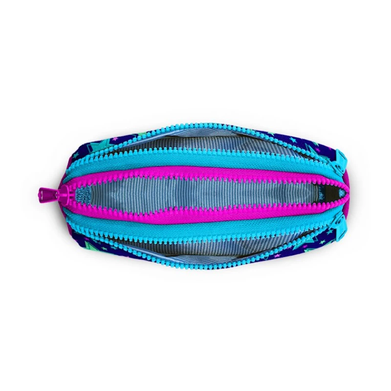 Пенал-футляр Coral High 22311, 7x7x22 см, синий/розовый Пенал-футляр Coral High 22311, 7x7x22 см, синий/розовый