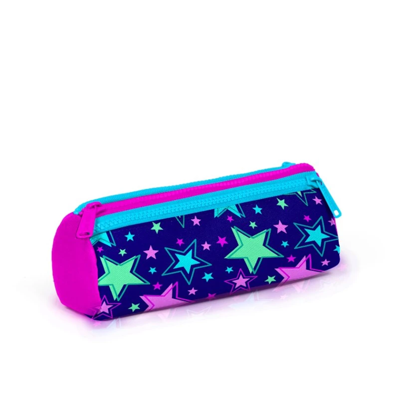 Пенал-футляр Coral High 22311, 7x7x22 см, синий/розовый Пенал-футляр Coral High 22311, 7x7x22 см, синий/розовый