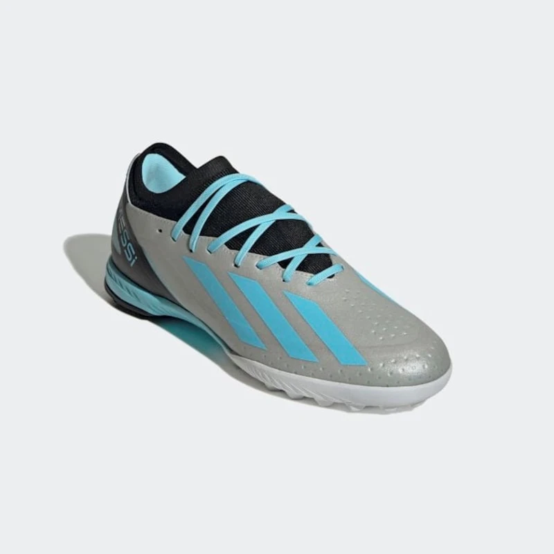 Бутсы мужские Adidas X CRAZYFAST MESSI.3 TF IE4074, серебристый, текстиль, размер 47