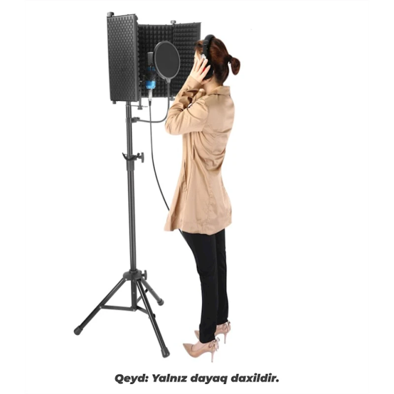 Подставка для изоляционного экрана Neewer NW002-1, алюминий, черная, 166 см Подставка для изоляционного экрана Neewer NW002-1, алюминий, черная, 166 см