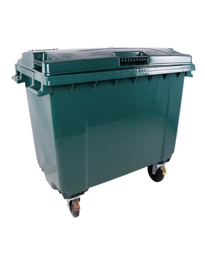 Zibil vedrəsi 6282, 660 l, 47х53х95 sm, yaşıl