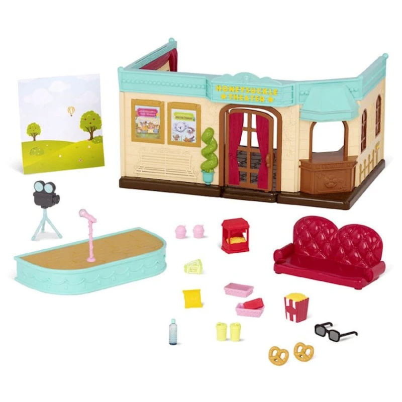 Oyun dəsti Li'l Woodzeez Teatr, 3+ yaş, plastik, 23 əşya