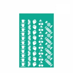 Трафарет самоклеящийся Rosa Talent, 13x20 см, №320 Cake Delicious