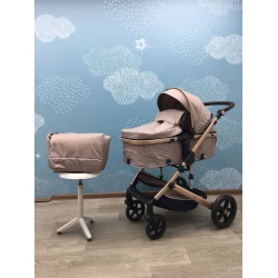 Детская коляска A135, бежевая