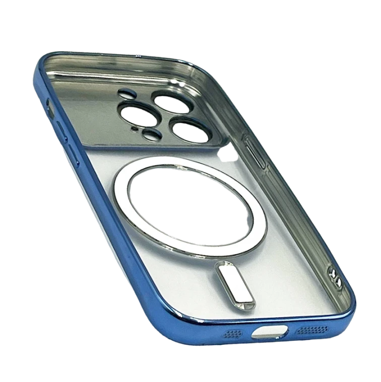 Чехол Auto Focus MagSafe для Apple iPhone 15 Pro Max Blue Чехол Auto Focus MagSafe для Apple iPhone 15 Pro Max Blue