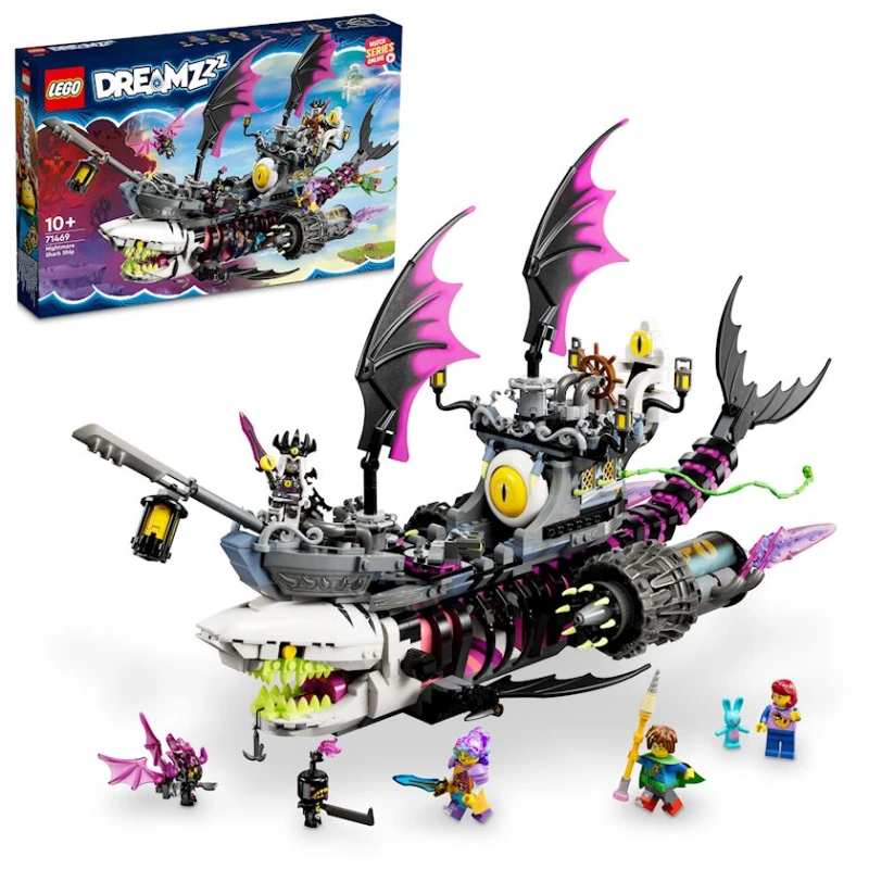 Конструктор LEGO Nightmare Shark Ship 71469, 10+ лет, 1389 элементов