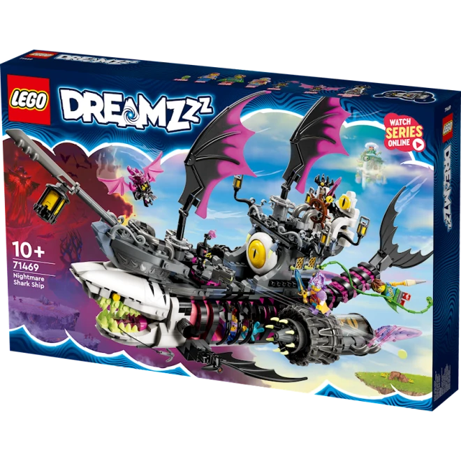 Конструктор LEGO Nightmare Shark Ship 71469, 10+ лет, 1389 элементов