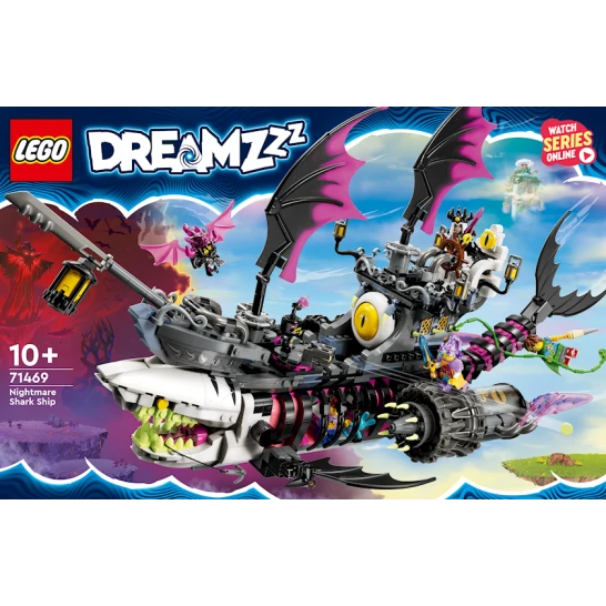 Конструктор LEGO Nightmare Shark Ship 71469, 10+ лет, 1389 элементов