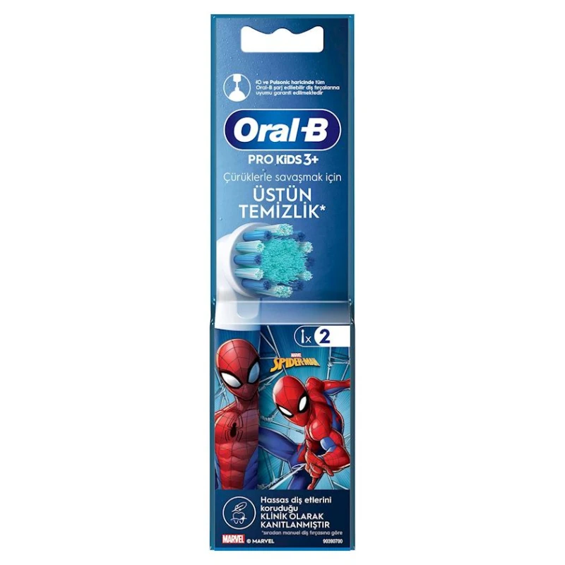 Elektrik diş fırçası üçün taxmalar Oral-B Pro Kids Spiderman, 2 əd