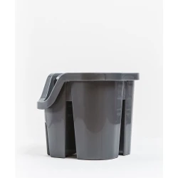 Сушилка для столовых приборов Hom-me 100925, 13x14x14 см, пластик, серая