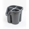 Сушилка для столовых приборов Hom-me 100925, 13x14x14 см, пластик, серая