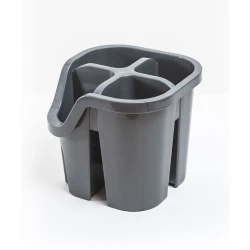 Сушилка для столовых приборов Hom-me 100925, 13x14x14 см, пластик, серая