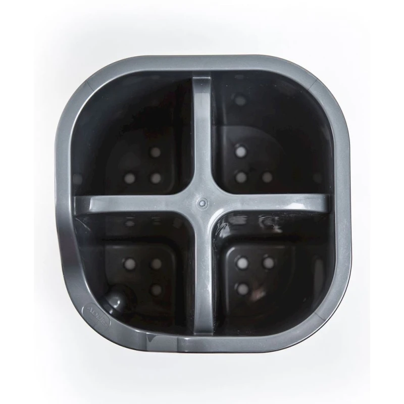 Сушилка для столовых приборов Hom-me 100925, 13x14x14 см, пластик, серая