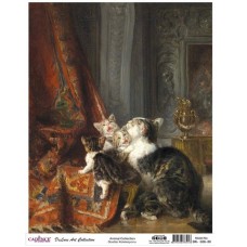 Dekupaj üçün düyü kağızı Cadence A3 Animals Collection DK-26 30x42 sm