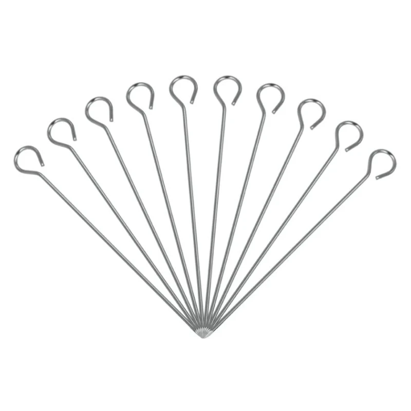 Шпажки для рулетов Metaltex 200410010, 10 шт, 10 см, нержавеющая сталь, серебристые