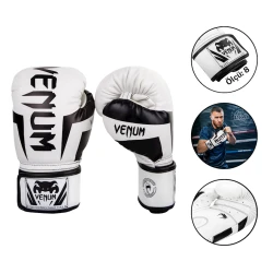 Boks əlcəyi Venum 4002, ağ/qara, ölçü 8