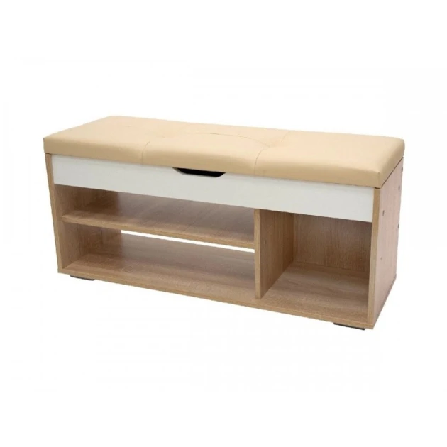 Тумба для обуви Art Mebel 57, ламинат, коричневая, 60х90х35 см