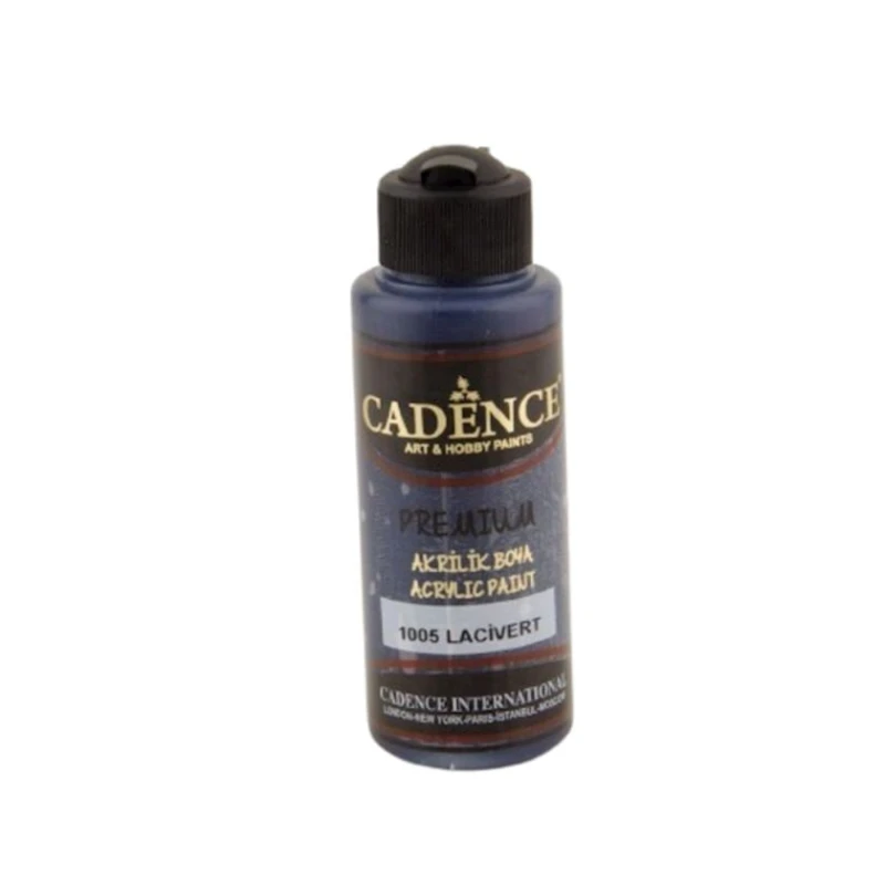 Декоративная акриловая краска Cadence Premium Acrylic Paint 1005 Dark Blue, темно-синий, 120 мл Декоративная акриловая краска Cadence Premium Acrylic Paint 1005 Dark Blue, темно-синий, 120 мл