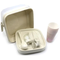 Набор посуды для пикника Titiz на 6 персон, 32 шт, пластик, товар в ассортименте Набор посуды для пикника Titiz на 6 персон, 32 шт, пластик, товар в ассортименте