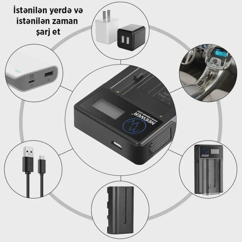 Зарядное устройство Neewer NP-F Зарядное устройство Neewer NP-F