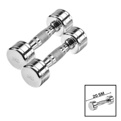 Гантели Dumbell, серебристый, 3х3 кг