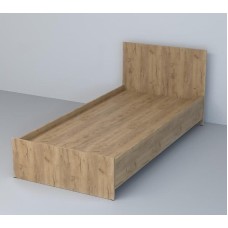 Tək nəfərlik çarpayı Art_tek_yataq (120) 11, laminat, qəhvəyi, 200x85x120 sm