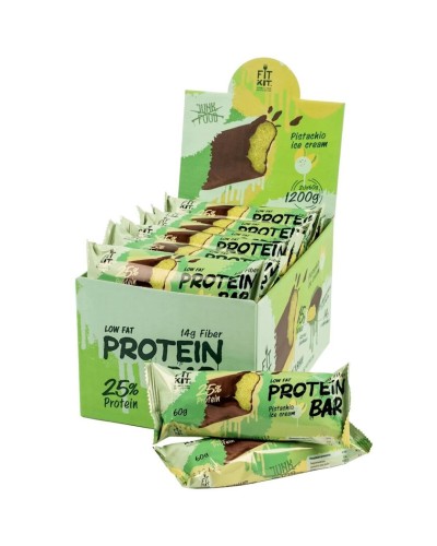 Proteinli baton Fit Kit Protein Bar Püstə dondurması 60 q, 20əd