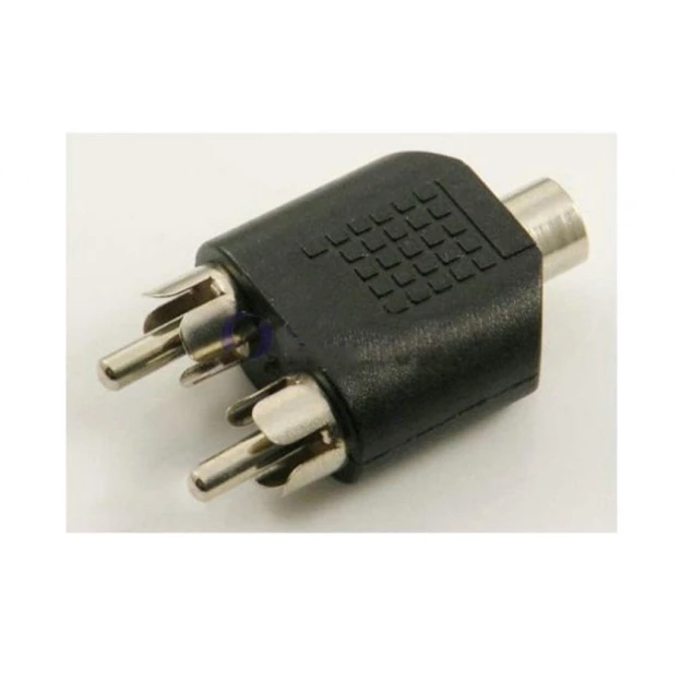 Çəngəl-rozetka 1 RCA Female to 2 RCA Male