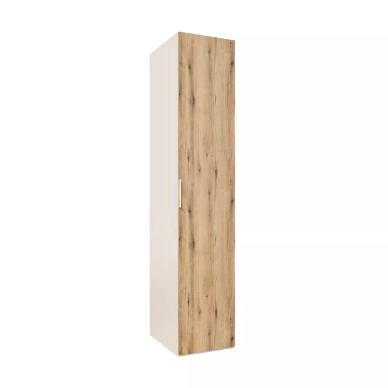 Шкаф Art Mebel 23, ламинат, бежевый/коричневый, 210x60x45 см