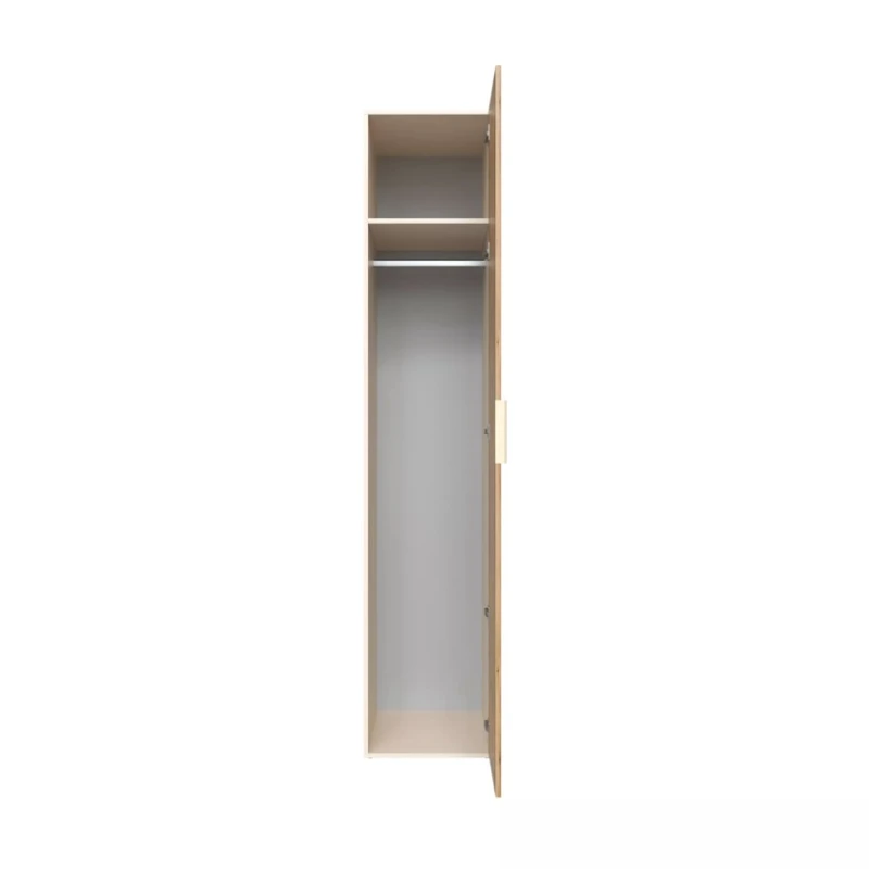 Шкаф Art Mebel 23, ламинат, бежевый/коричневый, 210x60x45 см