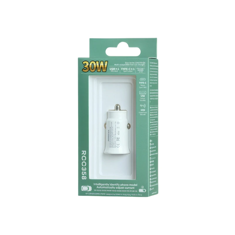 Автомобильное зарядное устройство Remax RCC358 White Автомобильное зарядное устройство Remax RCC358 White