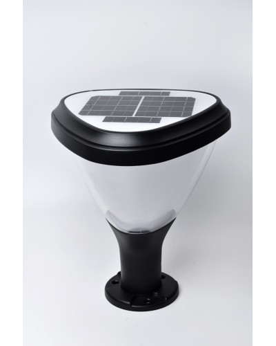 Dekorativ bağ lampası günəş enerjili G3QX8JS7XPON, 18x18x35 sm, qara/şəffaf