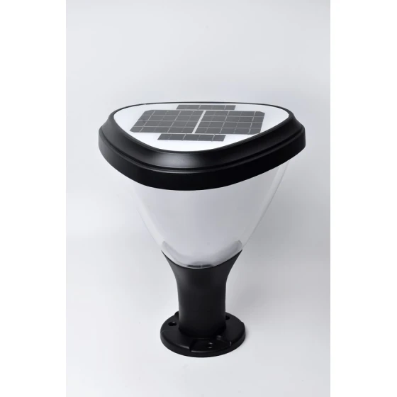 Dekorativ bağ lampası günəş enerjili G3QX8JS7XPON, 18x18x35 sm, qara/şəffaf