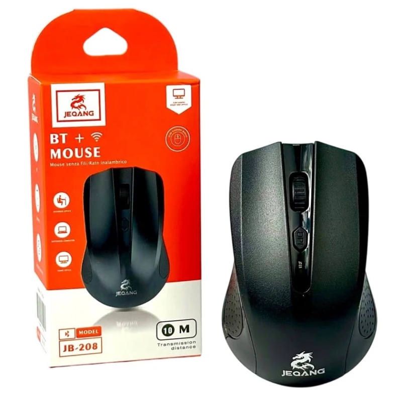 Беспроводная мышь Jeqang JB-208 Black