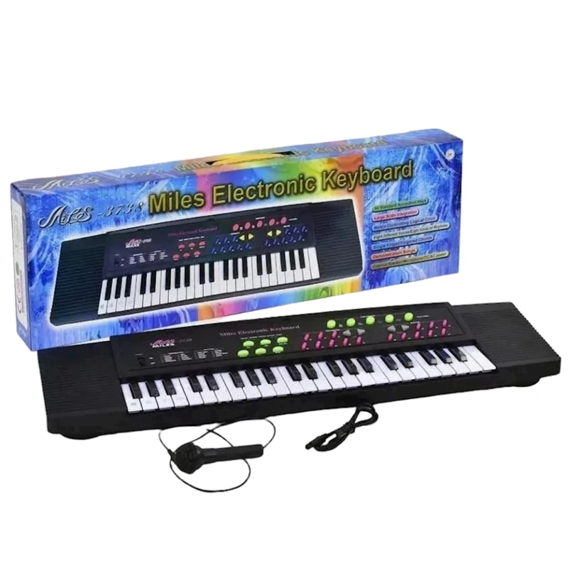 Детский синтезатор Miles 3738 Electronic Keyboard, с микрофоном Детский синтезатор Miles 3738 Electronic Keyboard, с микрофоном