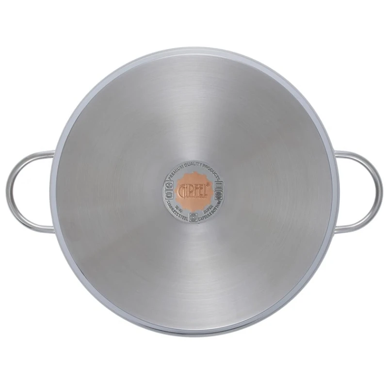 Кастрюля Gipfel Signo 51721, нержавеющая сталь/стекло, серебристая, 32x26 см, 19.8 л