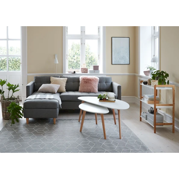 Стеллаж JYSK Broby, 3 полки, бамбук/белый Стеллаж JYSK Broby, 3 полки, бамбук/белый