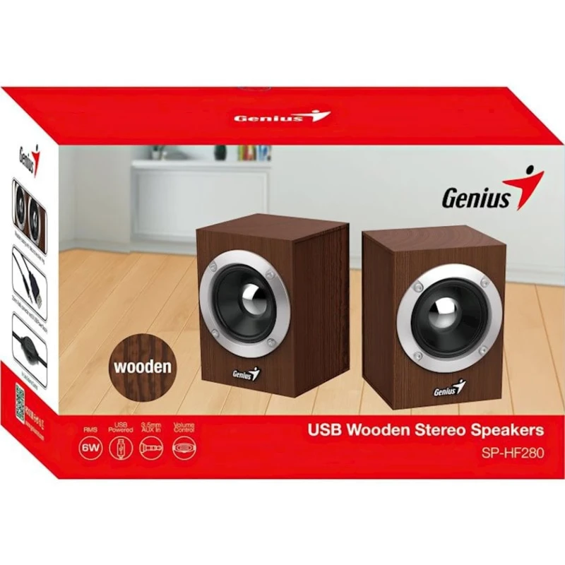Akustik sistem Genius 2.0 SP-HF280 USB Wood
