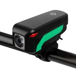 Передний фонарь для велосипеда, зеленый