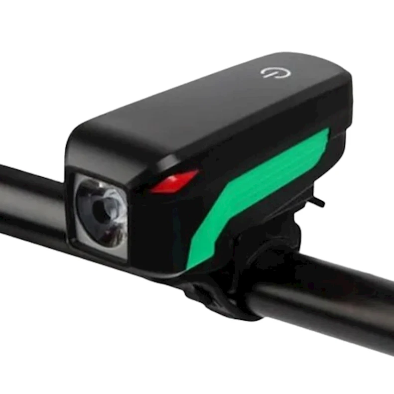 Передний фонарь для велосипеда, зеленый