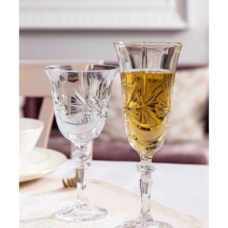 Бокал для шампанского Hom-me Nobel 105326, хрусталь, прозрачный, 150 мл, 1 шт Бокал для шампанского Hom-me Nobel 105326, хрусталь, прозрачный, 150 мл, 1 шт