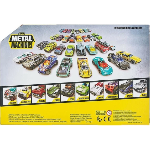 Набор машин Zuru Metal Machines, металл, 10 шт