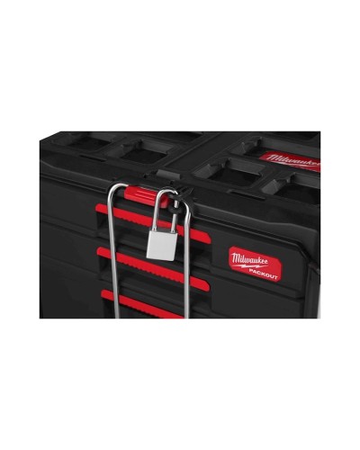 Qutu-araba Milwaukee Packout 2+1 Drawer Tool Box, 560x410x360 mm, qara
