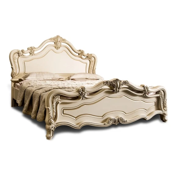 Двуспальная кровать Era Mebel MLK-1, бежевая, 180x200x150 см Двуспальная кровать Era Mebel MLK-1, бежевая, 180x200x150 см