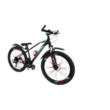 Velosiped Velostrim Strim-Siberia, qırmızı/yaşıl, ölçü 24