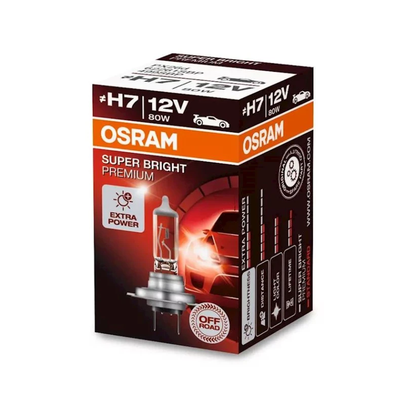Лампа для световых приборов автомобиля Osram H7, 80 W Лампа для световых приборов автомобиля Osram H7, 80 W