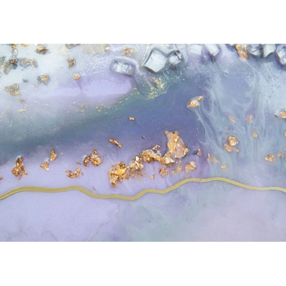 Настенные часы Art by Ulviya Kakhramanova Лиловые фантазии, смола/краска, 70 см Настенные часы Art by Ulviya Kakhramanova Лиловые фантазии, смола/краска, 70 см