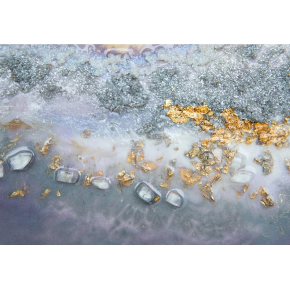 Настенные часы Art by Ulviya Kakhramanova Лиловые фантазии, смола/краска, 70 см Настенные часы Art by Ulviya Kakhramanova Лиловые фантазии, смола/краска, 70 см