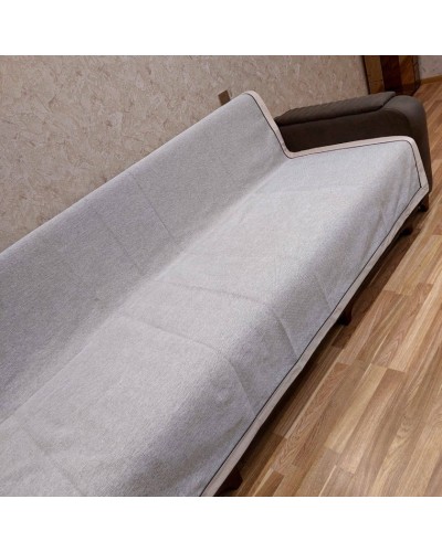 Örtük MiraNova FS-148, kətan, boz, 175x240 sm