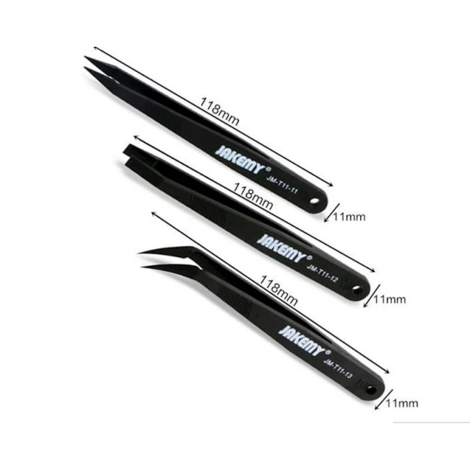 Набор пинцетов Jakemy JM-T11 (3шт) Набор пинцетов Jakemy JM-T11 (3шт)